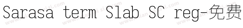 Sarasa term Slab SC reg字体转换